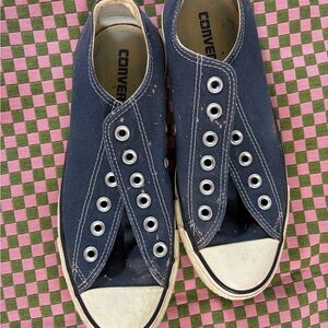Converse low top Weathered finish Denim Blue Sneakers